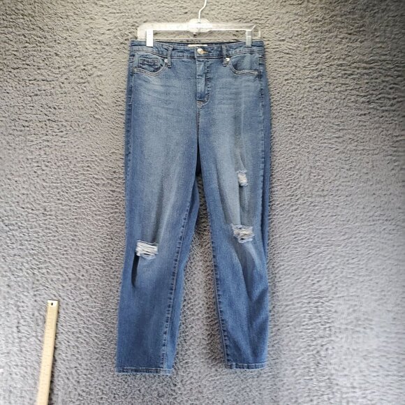 Jessica Simpson Jeans Womens 29 Blue Spotlight High Rise Slim Straight - Picture 1 of 13